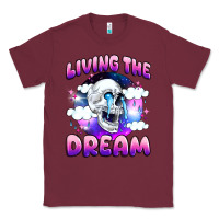 Burgundy living the dream Classic Tee - JahusDesignShop