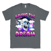 Charcoal Heather living the dream Classic Tee - JahusDesignShop