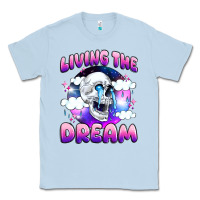 Dusty Blue living the dream Classic Tee - JahusDesignShop
