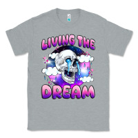 Heather Grey living the dream Classic Tee - JahusDesignShop