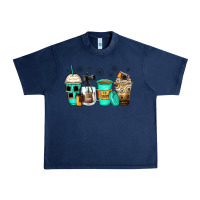 Navy photography coffee cups Urban Heavy Tee - Zillion Design Studio