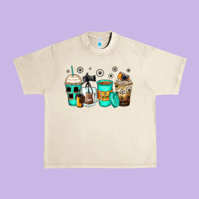 Photography Coffee Cups Urban Heavy Tee Designed By Zillion Design Studio