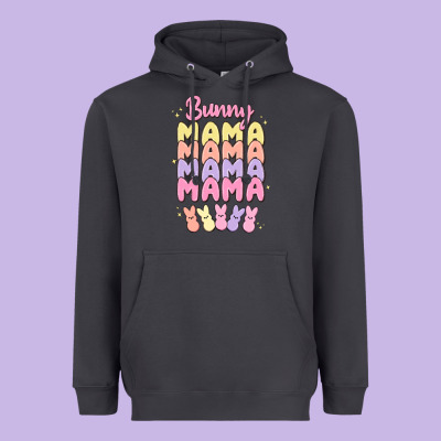 Bunny Mama Heavyweight Hoodie Designed By Maliassmallbusiness