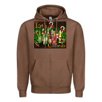 Chestnut Christmas cocktail Zipper Hoodie - AdoDesignShop
