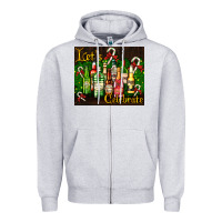 Heather Grey Christmas cocktail Zipper Hoodie - AdoDesignShop