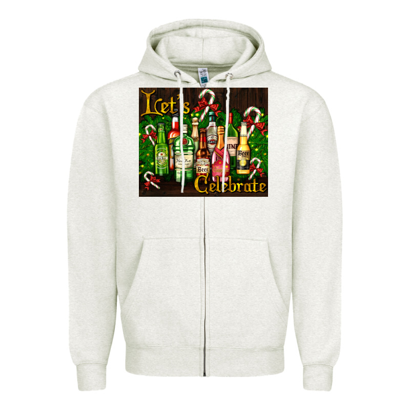 Christmas Cocktail Zipper Hoodie by AdoDesignShop | Teevron