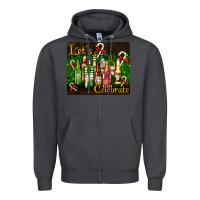 Smoke Christmas cocktail Zipper Hoodie - AdoDesignShop