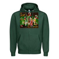 Sports Green Christmas cocktail Zipper Hoodie - AdoDesignShop