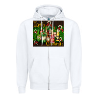 White Christmas cocktail Zipper Hoodie - AdoDesignShop