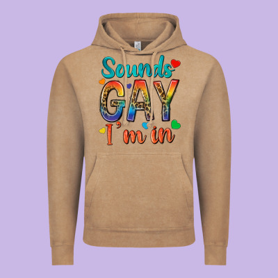 Vintage Hoodie sounds gay im in