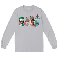 Moon Dust cat  coffee cup Long Sleeve Tee - AdoDesignShop