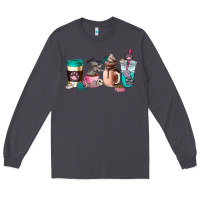 Smoke cat  coffee cup Long Sleeve Tee - AdoDesignShop