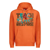 Carrot Teach Love Inspire With Leopard Premium Hoodie - BundleAndBundleShop
