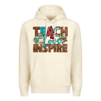 Sandshell Teach Love Inspire With Leopard Premium Hoodie - BundleAndBundleShop