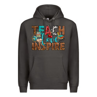 Smoke Teach Love Inspire With Leopard Premium Hoodie - BundleAndBundleShop