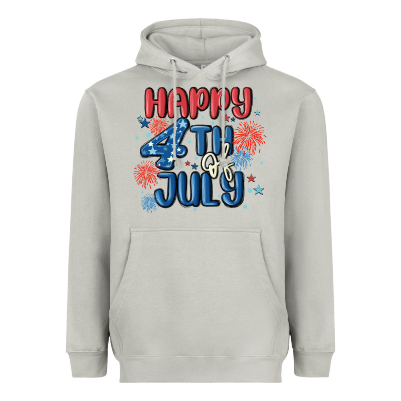 Happy 4th Of July Heavyweight Hoodie by MaliasSmallBusiness | Teevron