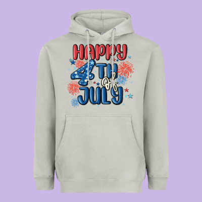 Happy 4th Of July Heavyweight Hoodie Designed By Maliassmallbusiness