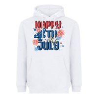 White happy 4th of july Heavyweight Hoodie - MaliasSmallBusiness