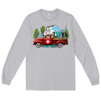 Moon Dust lvn nurse truck with cactus and sunflowers Long Sleeve Tee - AdoDesignShop