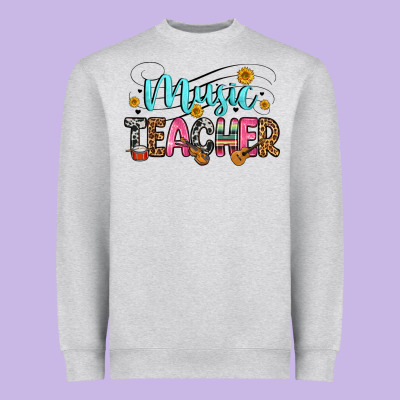 Music Teacher Heavyweight Sweatshirt Designed By Zillion Design Studio