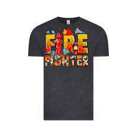 Vintage Black firefighter Vintage Tee - Zillion Design Studio
