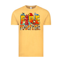 Vintage Mustard firefighter Vintage Tee - Zillion Design Studio