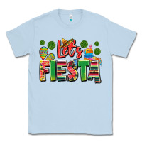 Dusty Blue let's fiesta Classic Tee - JahusDesignShop