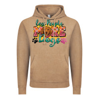 Less People More Dogs Vintage Hoodie | Teevron