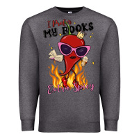Charcoal Heather i prefer my books extra spicy Premium Sweatshirt - MaliasSmallBusiness
