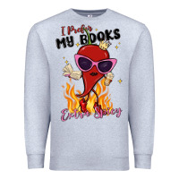 Heather Grey i prefer my books extra spicy Premium Sweatshirt - MaliasSmallBusiness