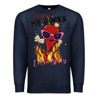 Navy i prefer my books extra spicy Premium Sweatshirt - MaliasSmallBusiness