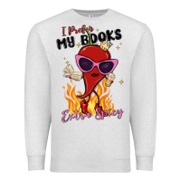Oatmeal Heather i prefer my books extra spicy Premium Sweatshirt - MaliasSmallBusiness