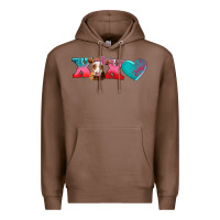 Chestnut xoxo guarnsey cow Premium Hoodie - AdoDesignShop