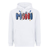 White 4th july mini Heavyweight Hoodie - MaliasSmallBusiness