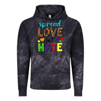 Cloud Black spread love not hate Vintage Hoodie - texasbilliewilder