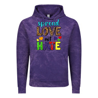 Cloud Purple spread love not hate Vintage Hoodie - texasbilliewilder