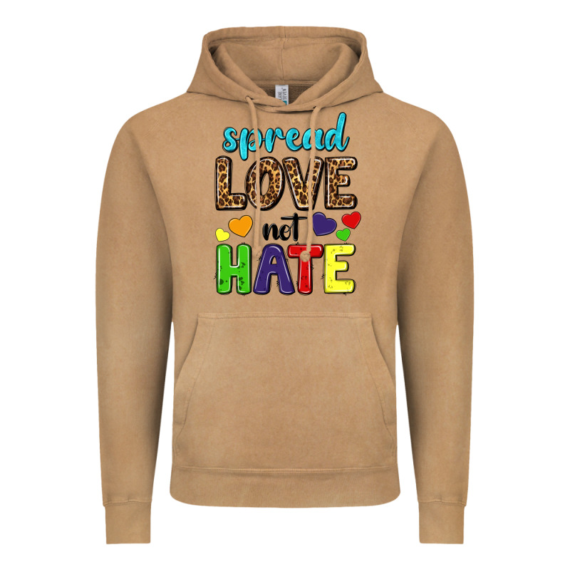 Spread Love Not Hate Vintage Hoodie by texasbilliewilder | Teevron