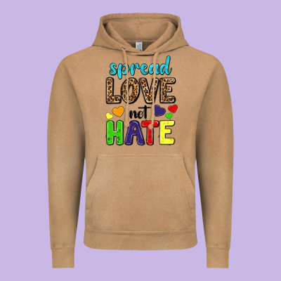 Vintage Hoodie spread love not hate