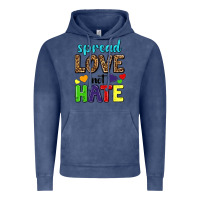 Vintage Denim spread love not hate Vintage Hoodie - texasbilliewilder