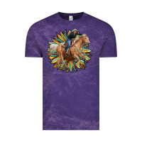 Cloud Purple sunflower rodeo Vintage Tee - RanaPortraitStore