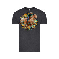 Vintage Black sunflower rodeo Vintage Tee - RanaPortraitStore