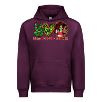 Mauve Wine Peace Love Grinch Urban Hoodie - Bettercallsaul