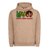 Pigment Burro Peace Love Grinch Urban Hoodie - Bettercallsaul