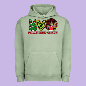 Peace Love Grinch Urban Hoodie Designed By Bettercallsaul