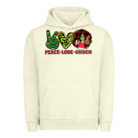 Pigment Pistachio Peace Love Grinch Urban Hoodie - Bettercallsaul