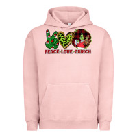 Pigment Salmon Peace Love Grinch Urban Hoodie - Bettercallsaul