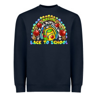 Navy hello back to school rainbow Heavyweight Sweatshirt - texasbilliewilder