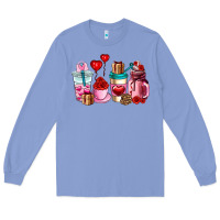 Colony Blue valentines day roses coffee cups Long Sleeve Tee - AdoDesignShop