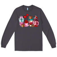 Smoke valentines day roses coffee cups Long Sleeve Tee - AdoDesignShop