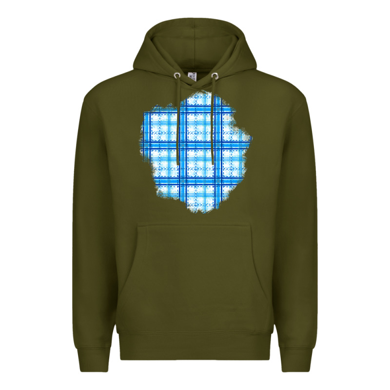 Winter Tartan Patch Premium Hoodie by BundleAndBundleShop | Teevron